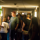 First floor of the Clarion Inn, Friday night, packed with potential buyers.